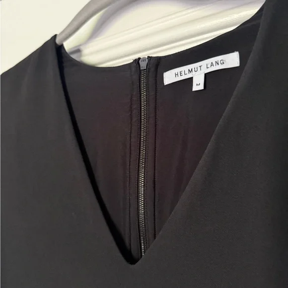 Helmut Lang Black Long Sleeve shift dress M $295 - Picture 8 of 14